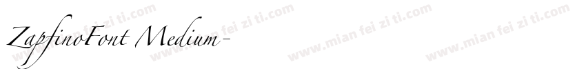 ZapfinoFont Medium字体转换